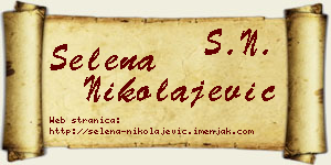 Selena Nikolajević vizit kartica